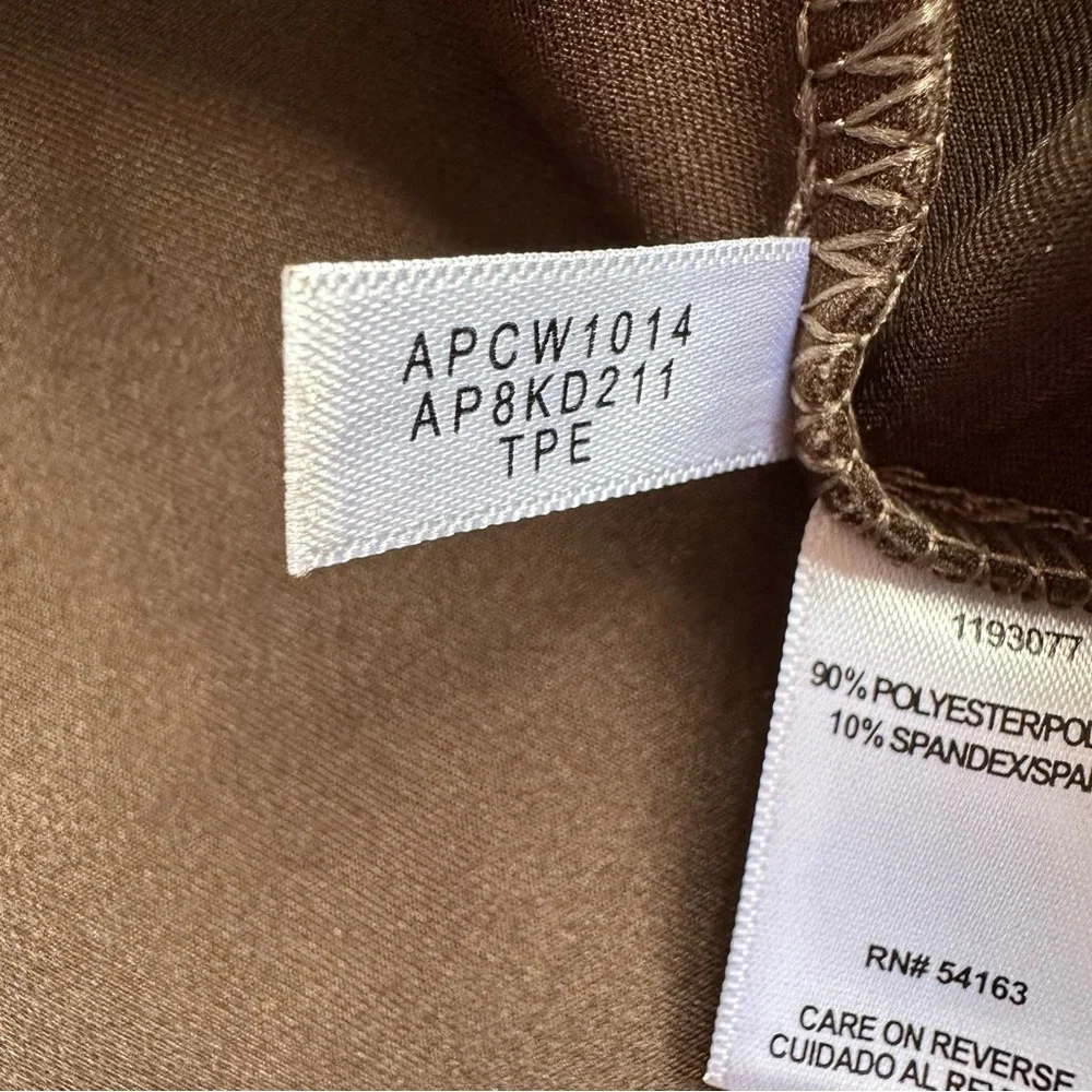 Andrew Marc Women’s Taupe Faux Suede Pull On Stretch Skinny Leg Pants Size Large